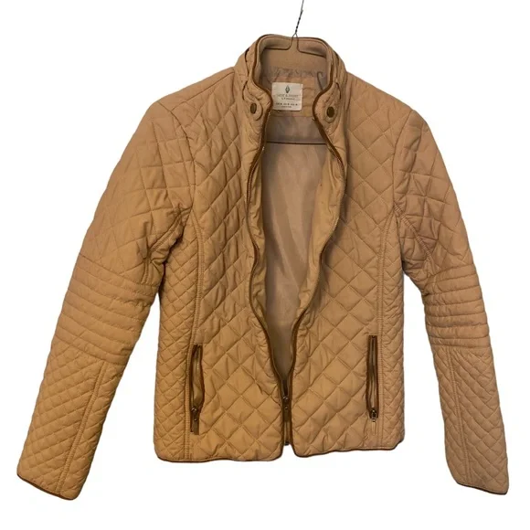 Jade and Ivory Brown Quilted Jacket sz M - Picture 3 of 11